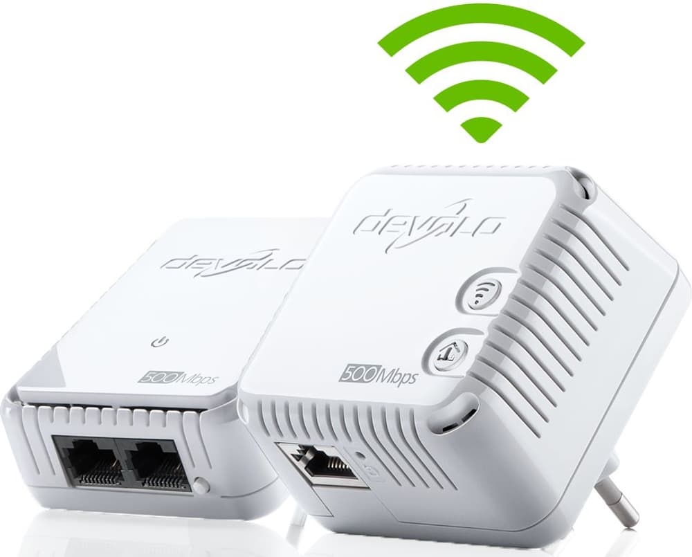 dLAN 500 WiFi Powerline Starter Kit Adattatore di rete devolo 79581850000013 No. figura 1
