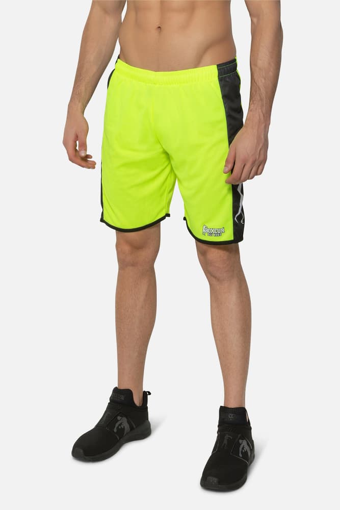 Soccer Basic Shorts Short Boxeur des Rues 472697700455 Taille M Couleur jaune néon Photo no. 1