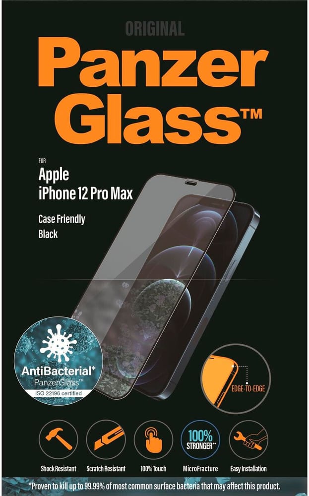Case Friendly AB iPhone 12 Pro Max Protection d’écran pour smartphone Panzerglass 785300187196 Photo no. 1