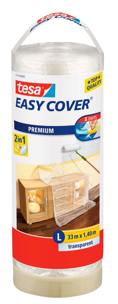Easy Cover® PREMIUM Film - L, rouleau de recharge 33m:1400mm Rubans de masquage Tesa 676768700000 Photo no. 1