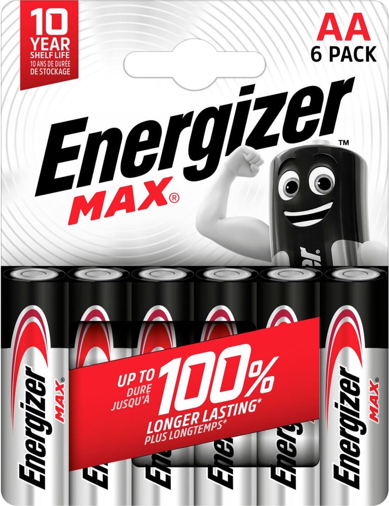MAX AA Maxipack (6Stk.) Batterie Energizer 704757700000 Bild Nr. 1