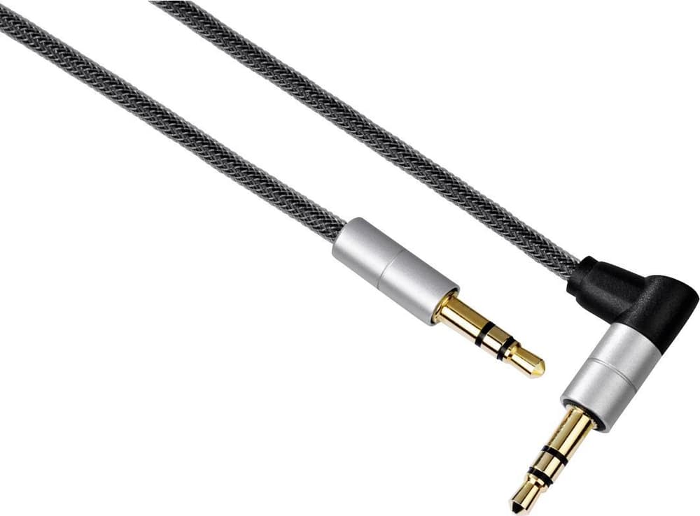 Câble de liaison "AluLine", jack 3,5 mm, mâle - mâle 90°, 0,75 m Câble audio Hama 785300180914 Photo no. 1