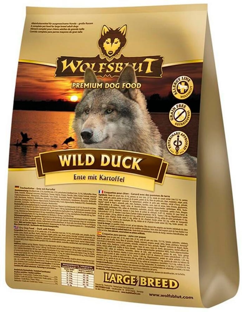 Dog Wild Duck Large Breed Trockenfutter Wolfsblut 785300193836 Bild Nr. 1