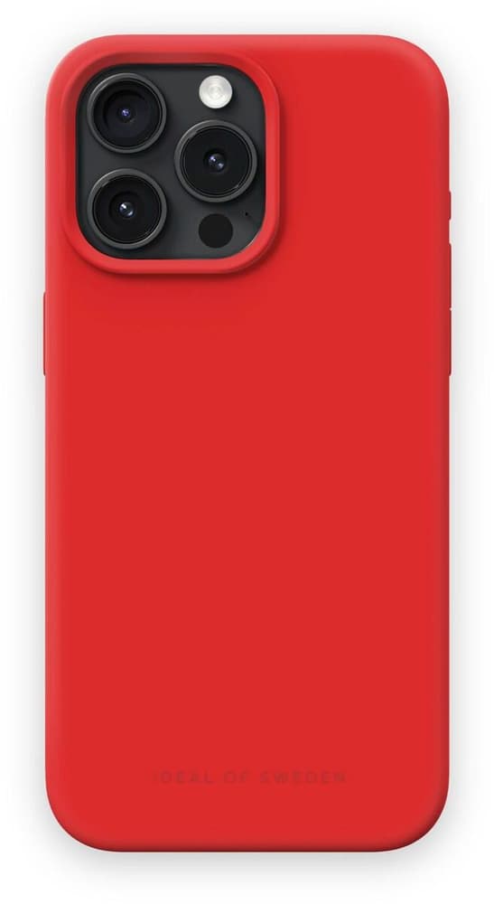 Silicone iPhone 15 Pro Max Red Smartphone Hülle iDeal of Sweden 785302436068 Bild Nr. 1