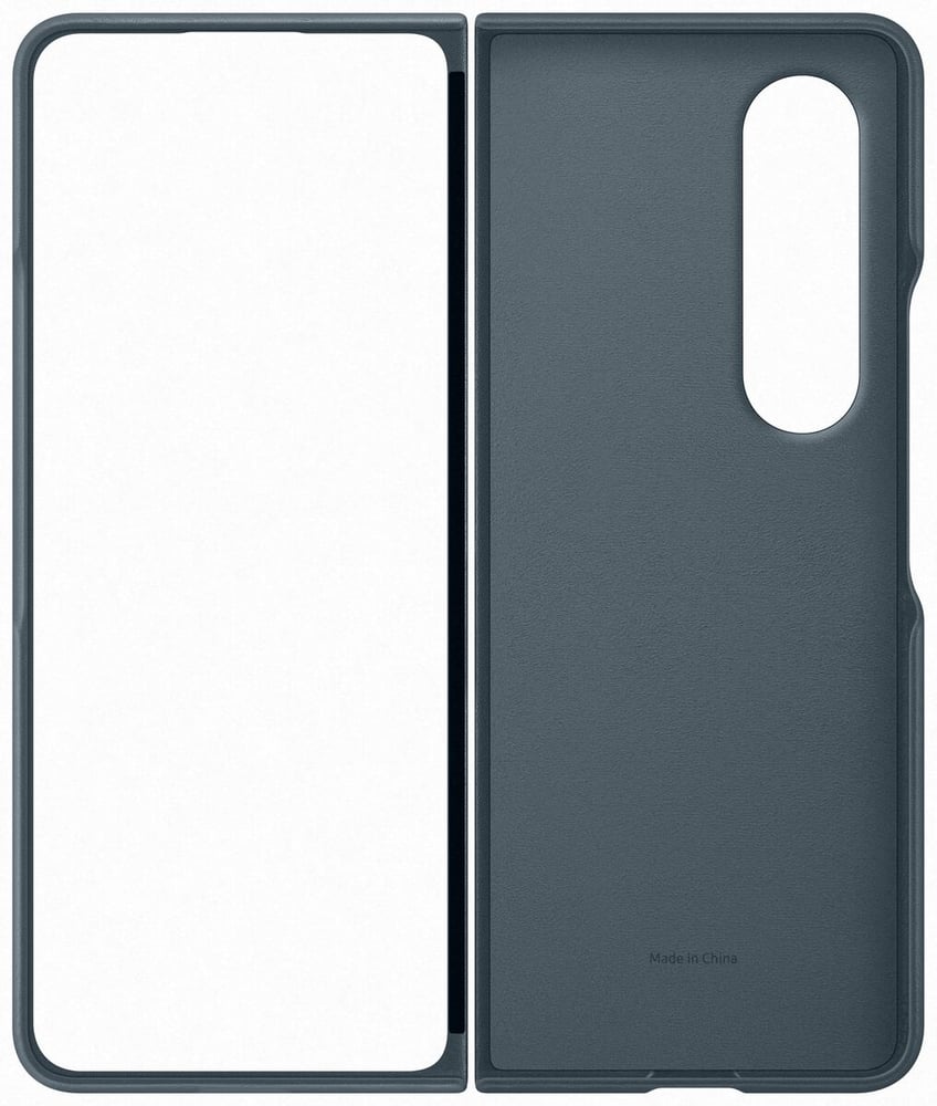 Galaxy Z Fold4 Leather Cover - Graygreen Smartphone Hülle Samsung 785300168394 Bild Nr. 1
