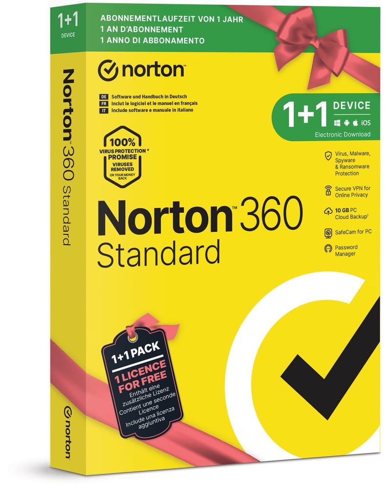 Security 360 Standard 10GB 1+1 Device Bundle Antivirus (Box) Norton 785300151686 N. figura 1