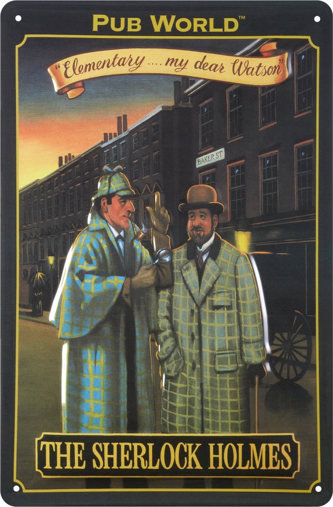 Werbe-Blechschild Pub World, The Sherlock 605129300000 Bild Nr. 1