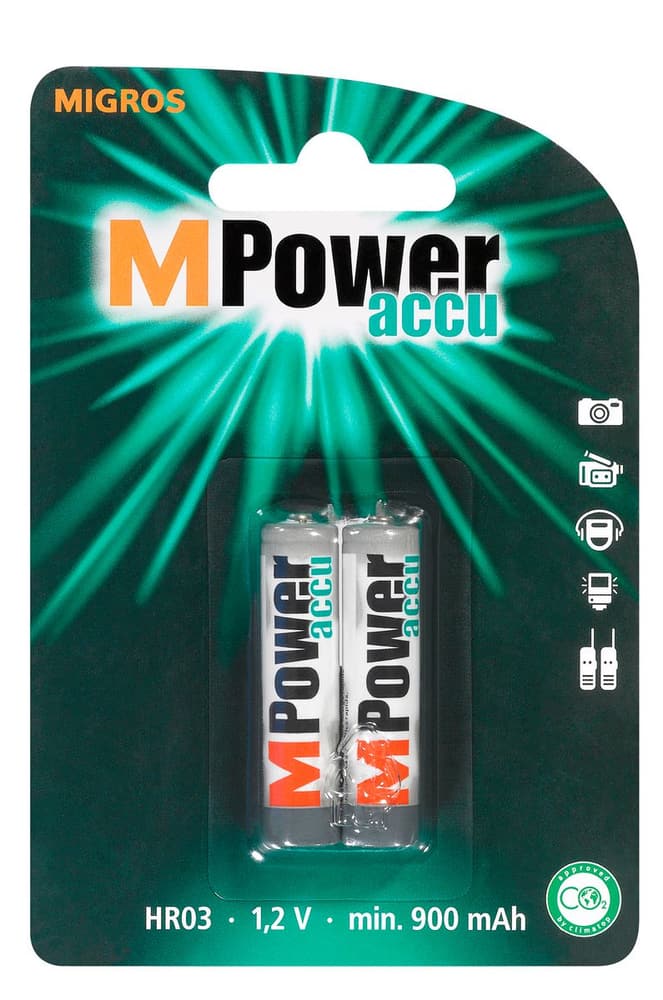 Akku HR03 1.2V 900mAh Batteria ad accumulatore M-Power 704749200000 N. figura 1