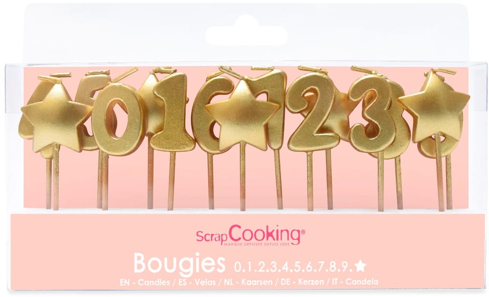 Stelle Candeline di compleanno ScrapCooking 674954200000 N. figura 1