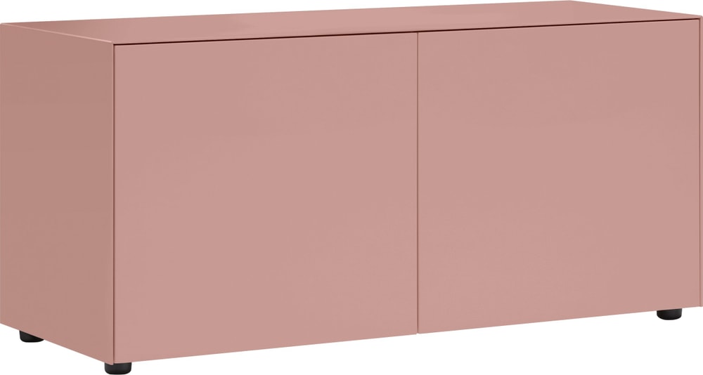 LUX Commode 400840500038 Dimensions L: 120.0 cm x P: 46.0 cm x H: 56.0 cm Couleur Rose Photo no. 1