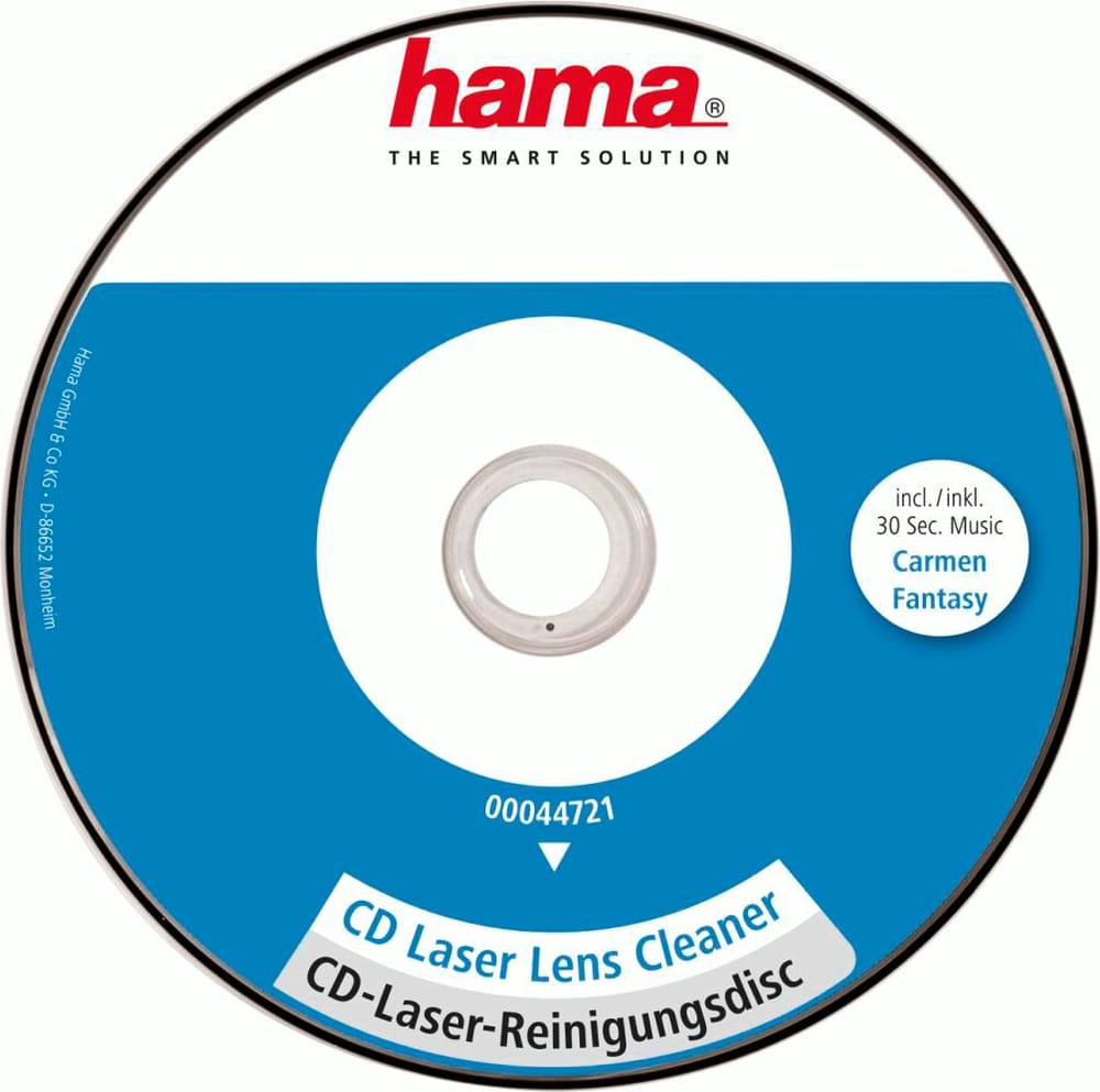 CD de nettoyage pour tête de lecture laser Disque de nettoyage Hama 785302424028 Photo no. 1
