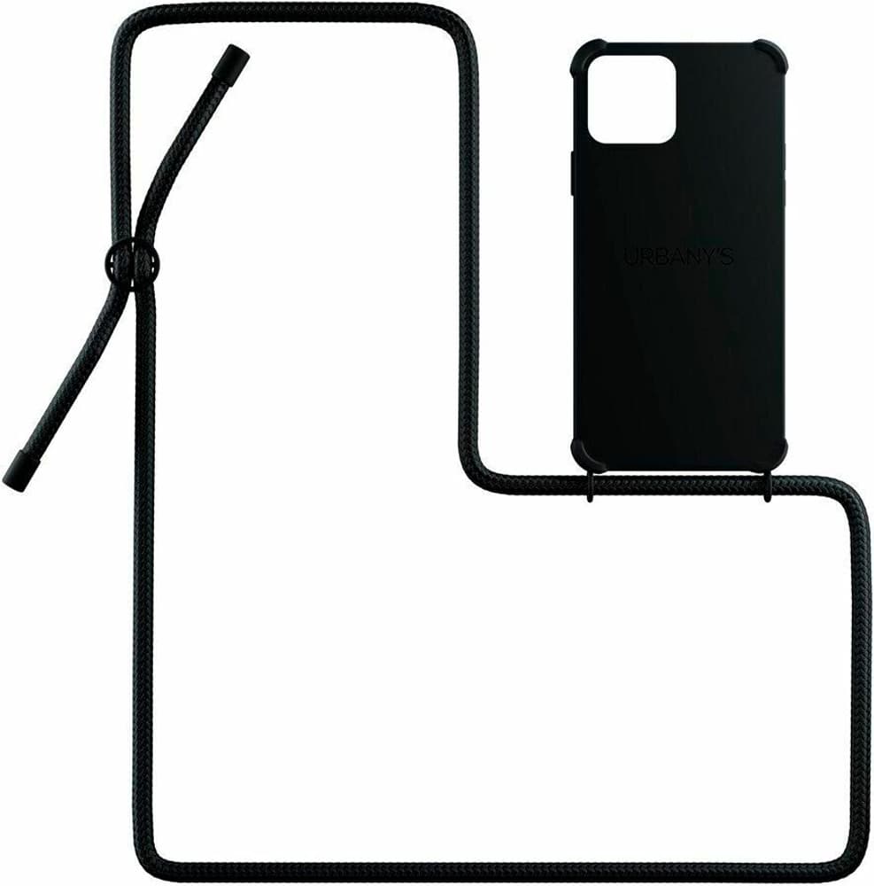 Necklace Case iPhone 14 Plus All Black Matt Cover smartphone Urbany's 785302402868 N. figura 1