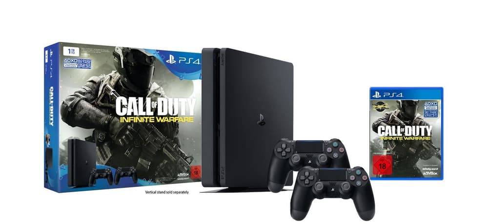 PlayStation 4 Slim 1TB Edition incl. Call of Duty 13 (fr) et 2x PS4 Dualshock Controller Sony 78543340000016 Photo n°. 1