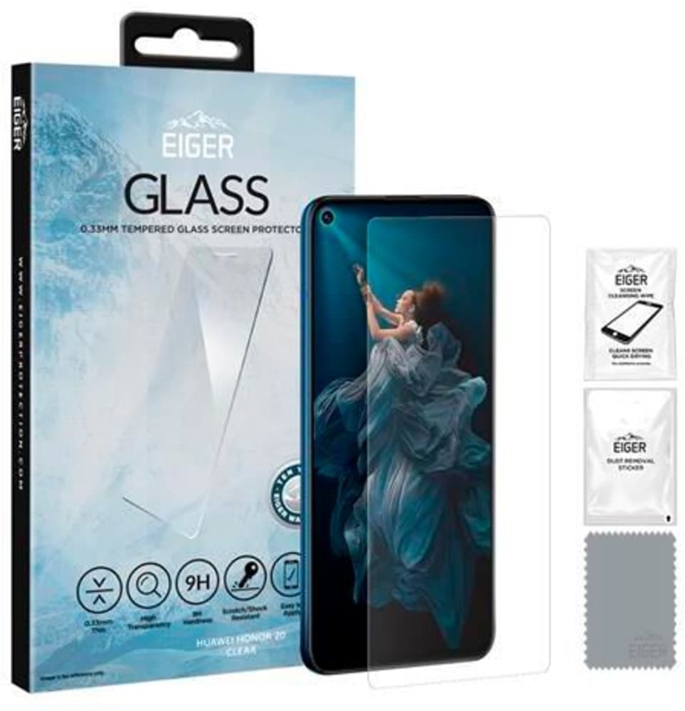 Honor 20, verre plat Protection d’écran pour smartphone Eiger 785300193274 Photo no. 1