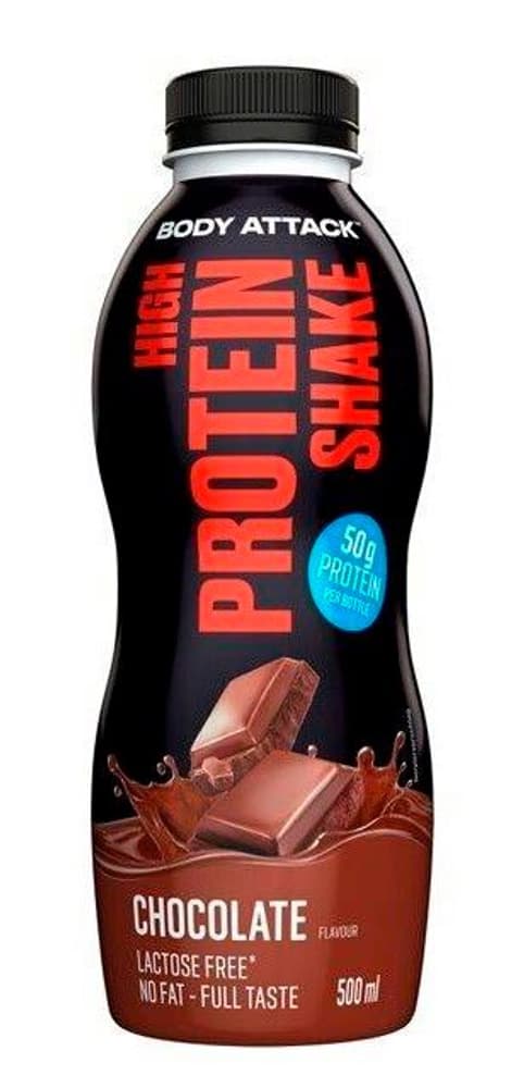 HIGH PROTEIN SHAKE (500ML) Proteinpulver Body Attack 467937603600 Farbe 00 Geschmack Schokolade Bild-Nr. 1