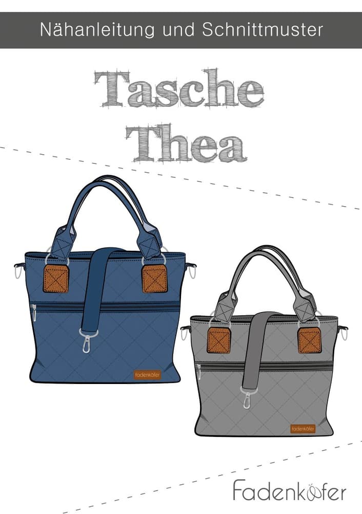 Papierschnittmuster Tasche Thea Schnittmuster Fadenkäfer 669700125622 Bild Nr. 1