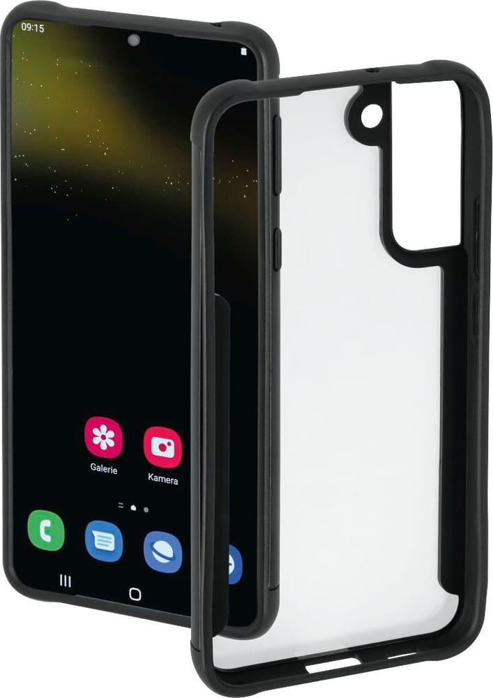 "Metallic Frame" Galaxy S22+ (5G), Trasparente / Nero Cover smartphone Hama 785300180494 N. figura 1