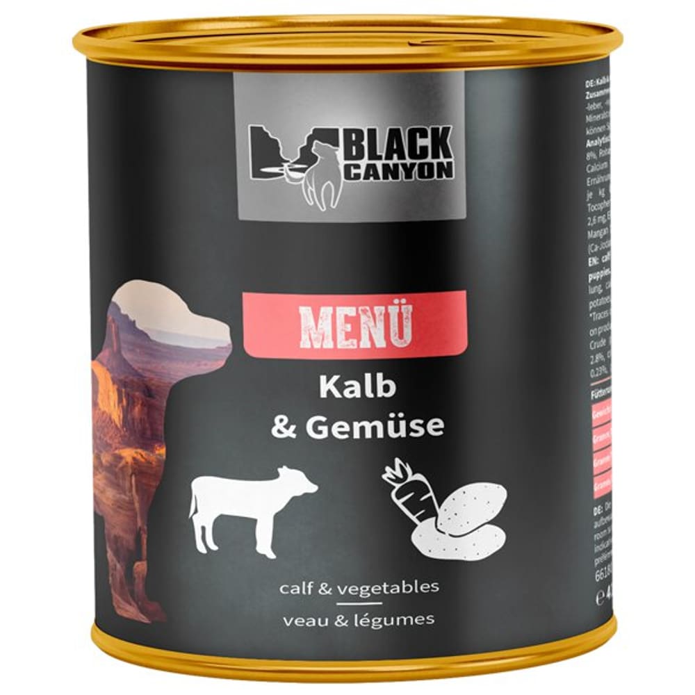 Menu Kalb, 820g Nassfutter Black Canyon 658571800000 Bild Nr. 1