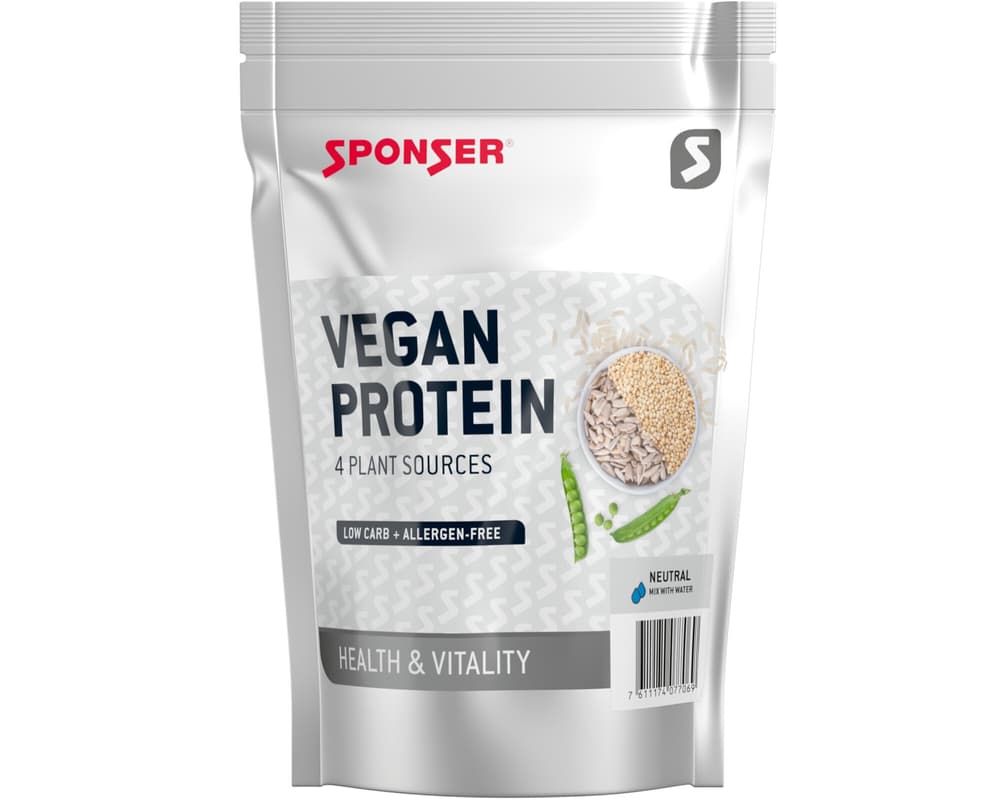 Vegan Protein Poudre protéiné Sponser 467323402900 Couleur neutre Goût Neutre. Photo no. 1