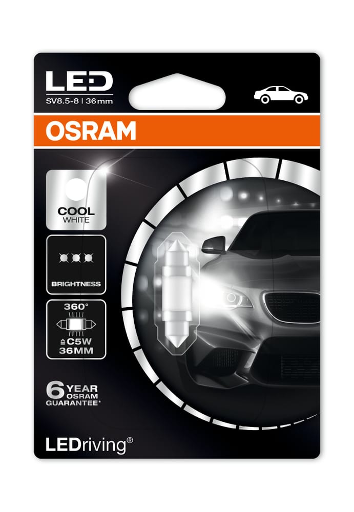 LED Retrofit C5W kaltweiss 6000K Autolampe Osram 620476700000 Bild Nr. 1