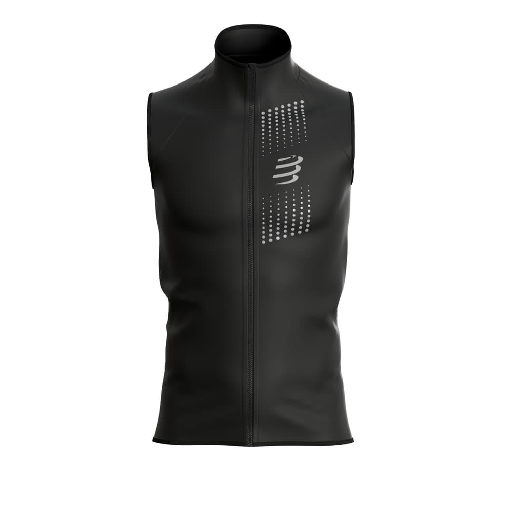 Hurricane Wndproof Gilet Compressport 467715400320 Taille S Couleur noir Photo no. 1