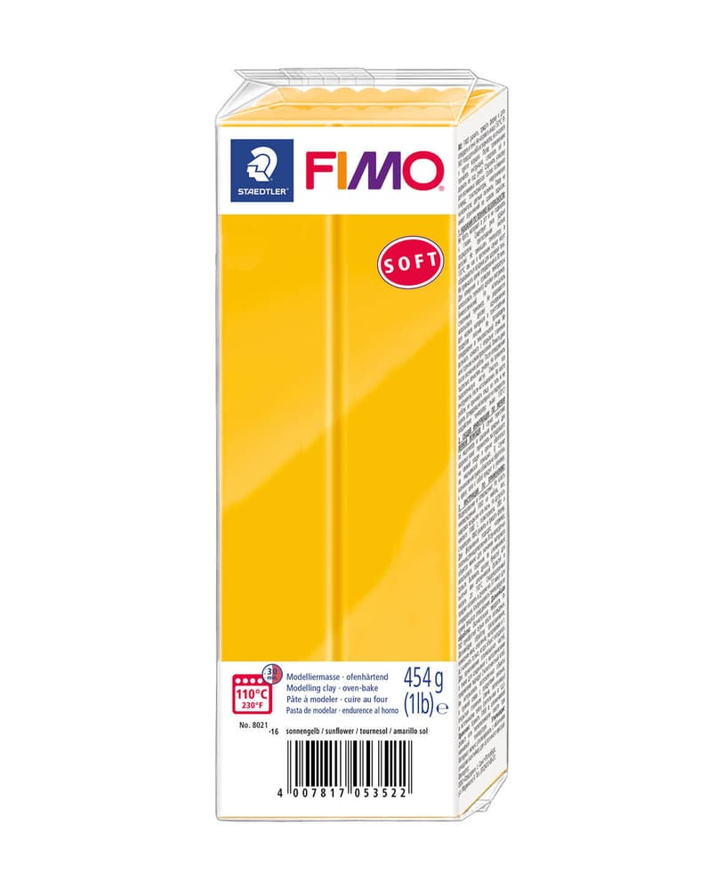 Soft FIMO bloc grande, tournesol Pâte à modeler Fimo 666930800000 Photo no. 1