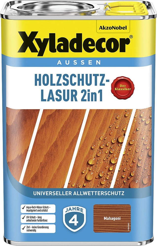 Holzschutz-Lasur Mahagoni 4 L Holzlasur XYLADECOR 661516900000 Bild Nr. 1