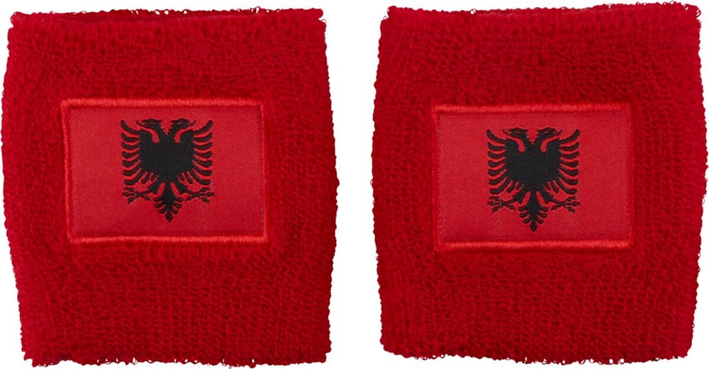 Serre-poignets aux couleurs de l’Albanie Bandeau anti-transpiration Extend 461998499933 Taille One Size Couleur rouge foncé Photo no. 1