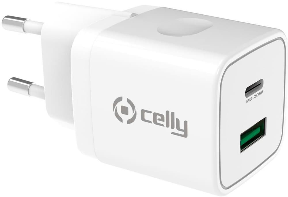 USB-A and USB-C Wall Charger 20W USB Stromadapter Celly 772849200000 Bild Nr. 1