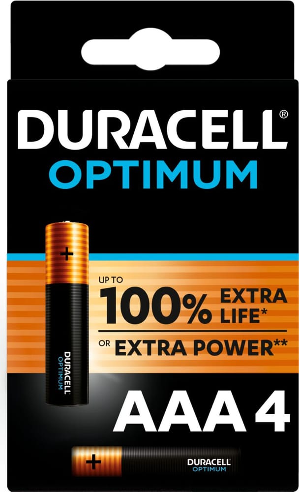 Optimum AAA/LR6, 4 Stk. Batterie Duracell 785300164267 Bild Nr. 1