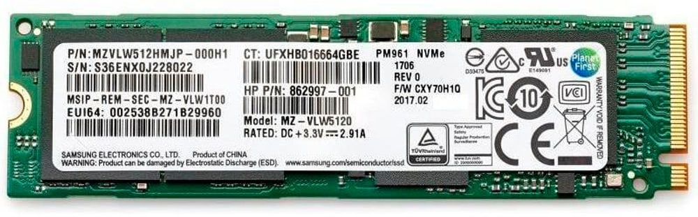 256 GB PCIe Value NVMe 4 x 4 M.2 2280 Unità SSD interna HP 785302409876 N. figura 1