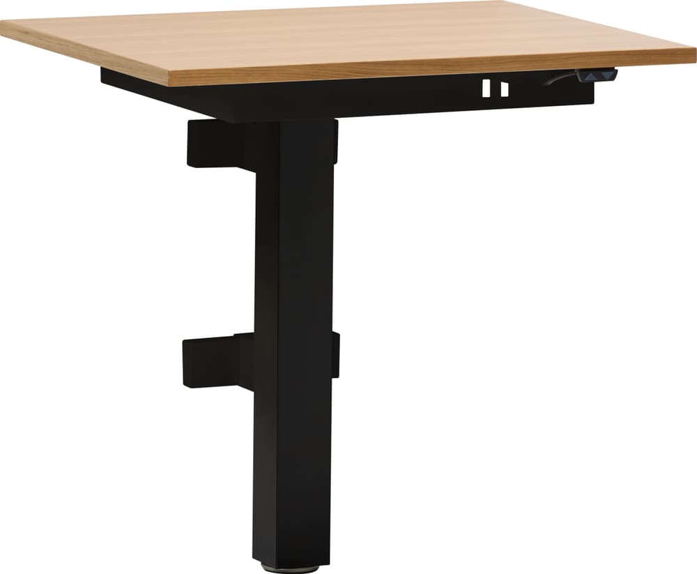FLEXCUBE Tavolo da parete regolabile in altezza 401928100000 Dimensioni L: 65.0 cm x P: 50.0 cm x A: 62.5 cm Colore Quercia N. figura 1