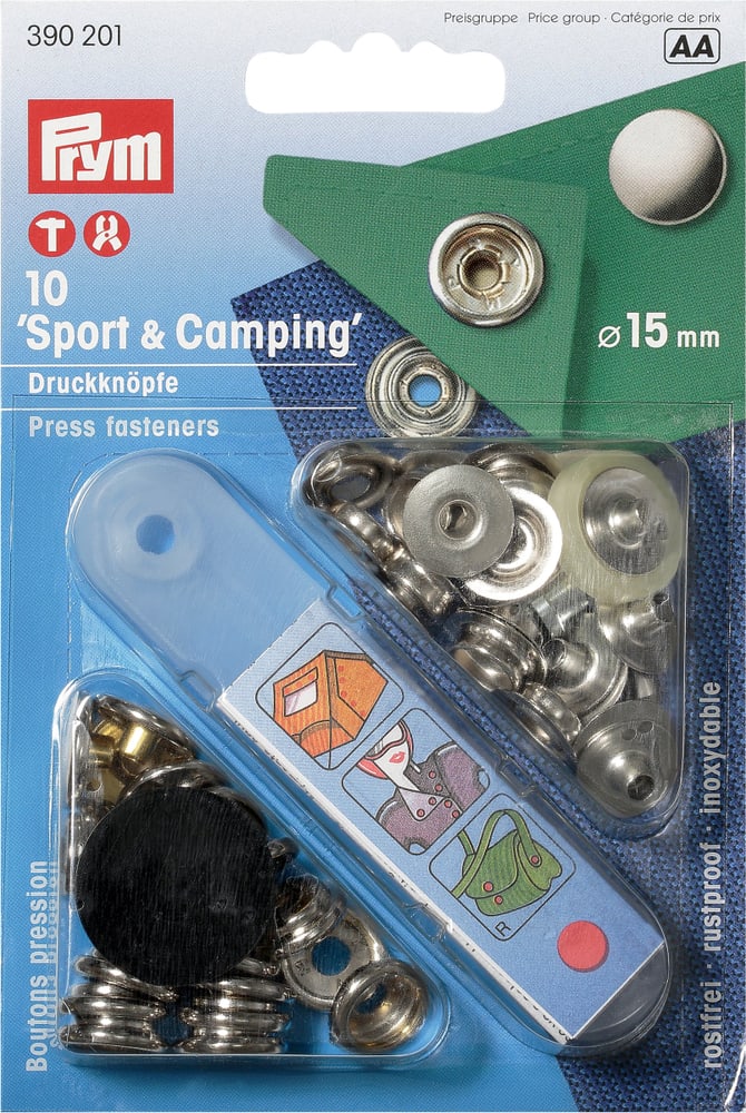 Sport-Camping Bottoni ribadire Occhielli + Rivetti Prym 607019500000 N. figura 1