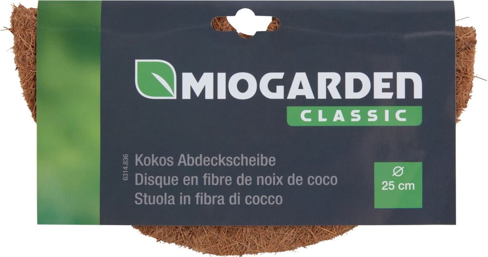 Kokos-Abdeckscheibe ø 25 cm Mulchscheibe Miogarden Classic 631483600000 Bild Nr. 1