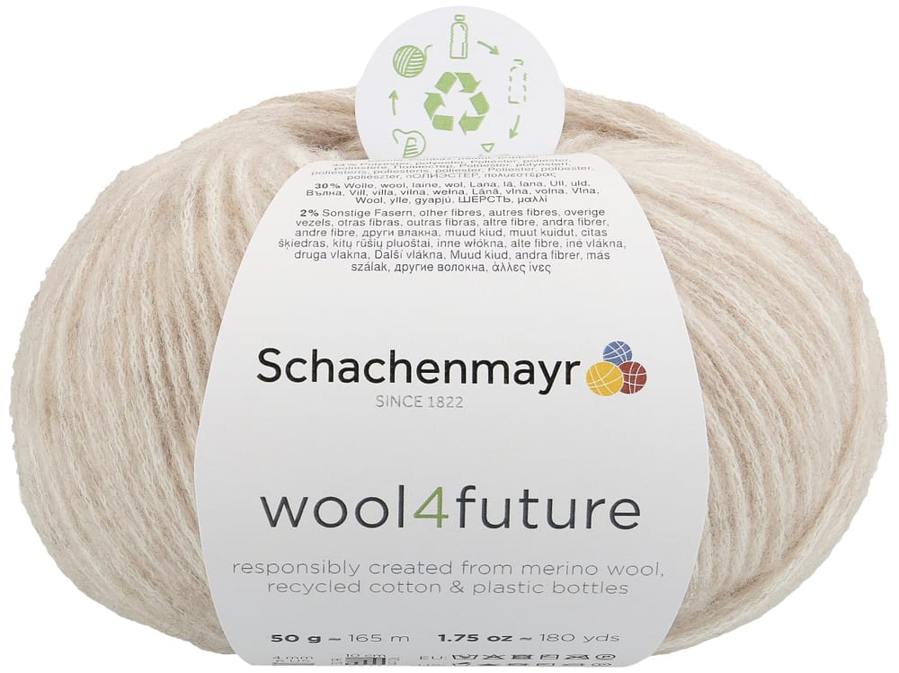 Laine wool4future Laine Schachenmayr 667091700010 Couleur Nature Taille L: 13.0 cm x L: 13.0 cm x H: 8.0 cm Photo no. 1