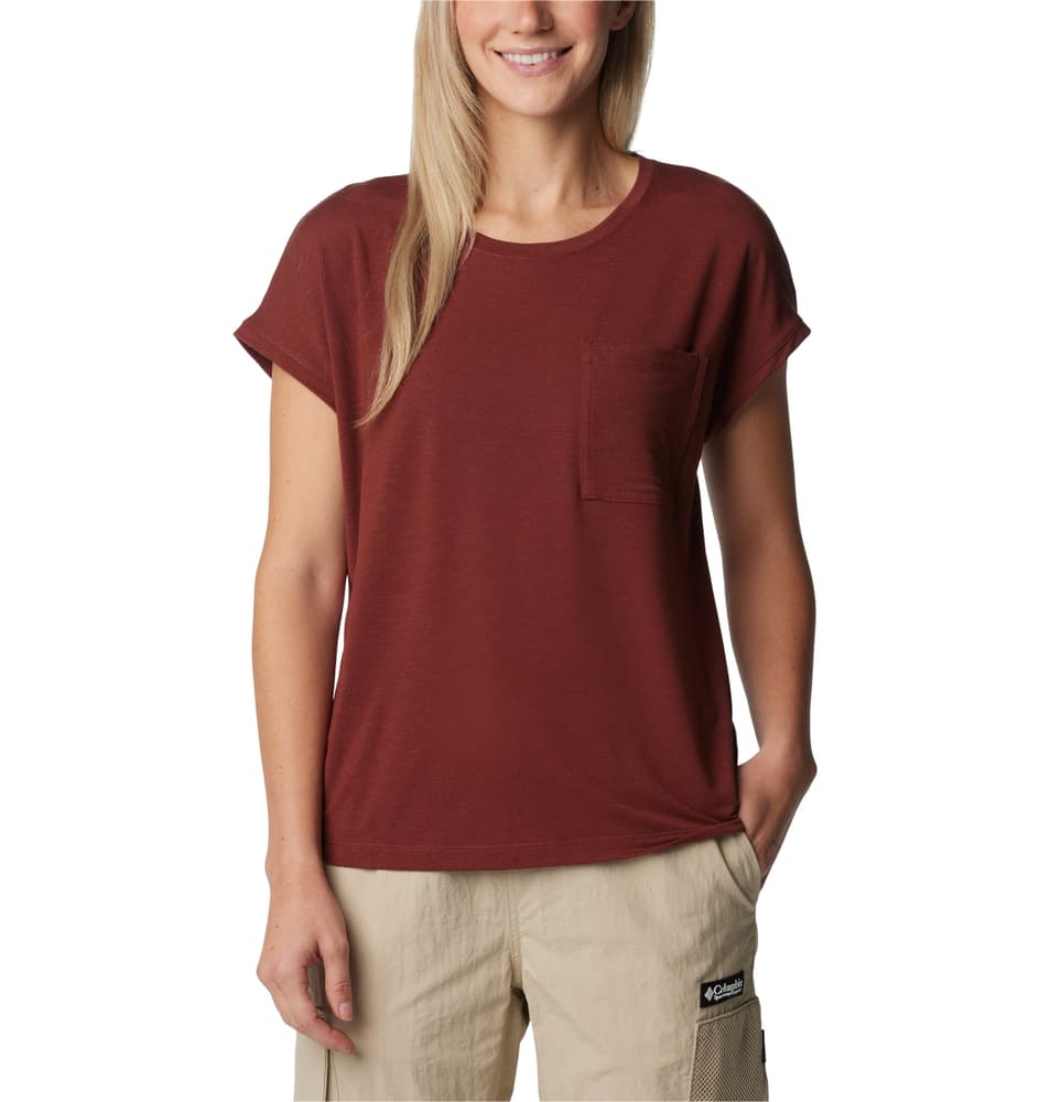 Boundless Trek™ T-shirt Columbia 468424800388 Taglie S Colore bordeaux N. figura 1