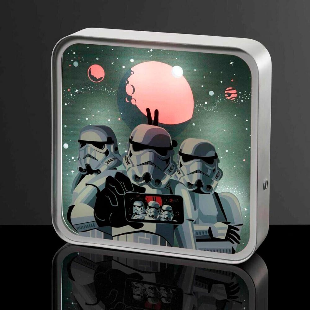 Lampada da tavolo ufficiale in plexiglass di Star Wars Stormtrooper Merch Numskull 785302415369 N. figura 1