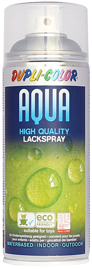 Aqua Lackspray Silber seidenmatt