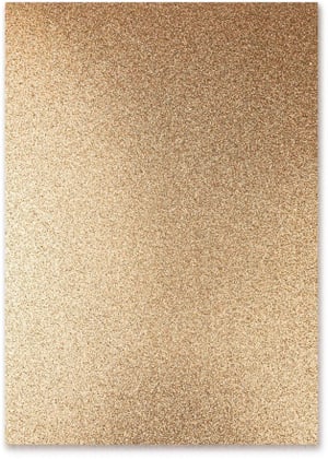 Cartoncino glitterato A4, 300 g/m², 10 fogli, champagne