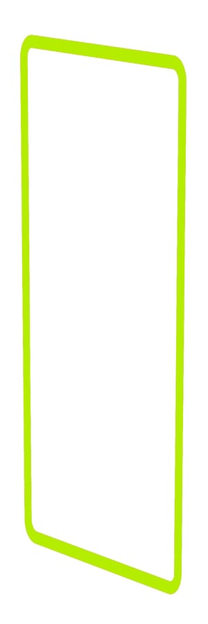 profil décoratif ta. 3x1 priamos jaune/vert fluorescent