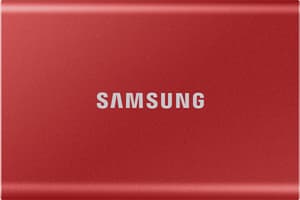 SSD T7 portable 500Go rouge métallique