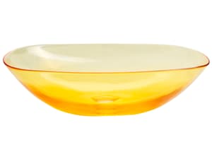 Aufsatzwaschbecken gelb oval 54 x 36 cm MOENGO