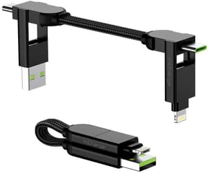 inCharge X, 6in1, USB-A/-C, Micro-USB, Lightning 0.07 m