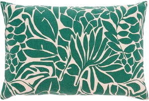 Coussin Abstract Leaves 60 cm x 40 cm, Vert