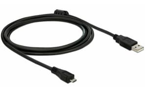 USB 2.0-Kabel mit Ferritkern USB A - Micro-USB B 2 m