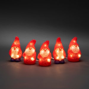 Lutins en acrylique LED, set de 5