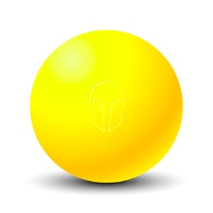 Massageball aus Ebonit Ø 6cm | Gelb