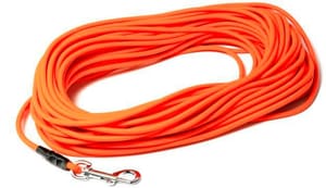 Cavo di traino Mystique Biothane rotondo arancione 10 m / 6 mm / senza anello