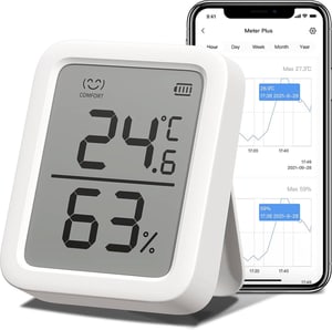 Thermomètre d'intérieur intelligent & Hygromètre