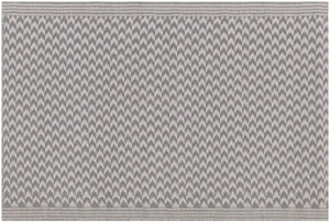 Tappeto da esterno grigio 60 x 90 cm con motivo a zig zag MANGO